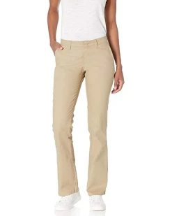 Dickies Women's Flat Front Stretch Twill Pant Slim Fit Bootcut | Pants -Johnston & Murphy Sales 61LwQLNszLL. AC SR736920