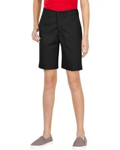 Dickies Girls' Flex Waist Slim Fit Flat Front Short | Shorts