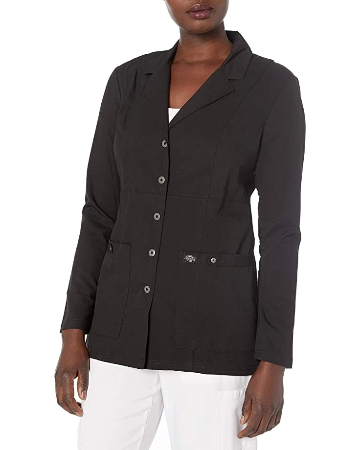 Dickies Women's Xtreme Stretch 28" Snap Front Lab Coat | Coats & Outerwear 4 Dickies Women's Xtreme Stretch 28" Snap Front Lab Coat | Coats & Outerwear - Image 4