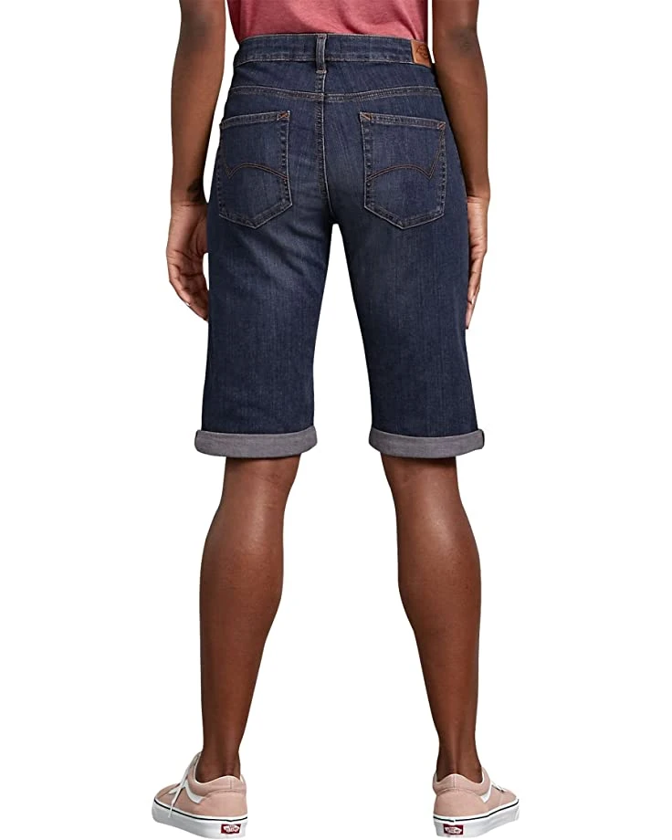 Dickies Women's Perfect Shape Denim Bermuda Shorts 2 Dickies Women's Perfect Shape Denim Bermuda Shorts - Image 2