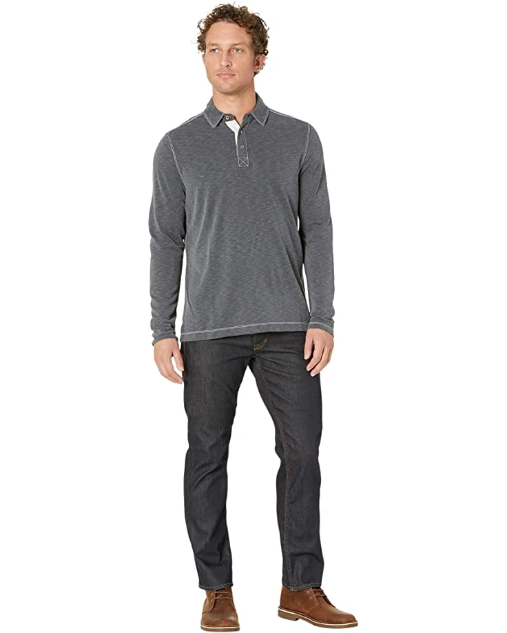 Johnston & Murphy Vintage Slub Long Sleeve Polo | Shirts & Tops 4 Johnston & Murphy Vintage Slub Long Sleeve Polo | Shirts & Tops - Image 4