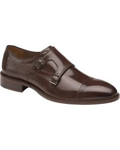 Johnston & Murphy Sayer Cap Toe Double Monk | Oxfords