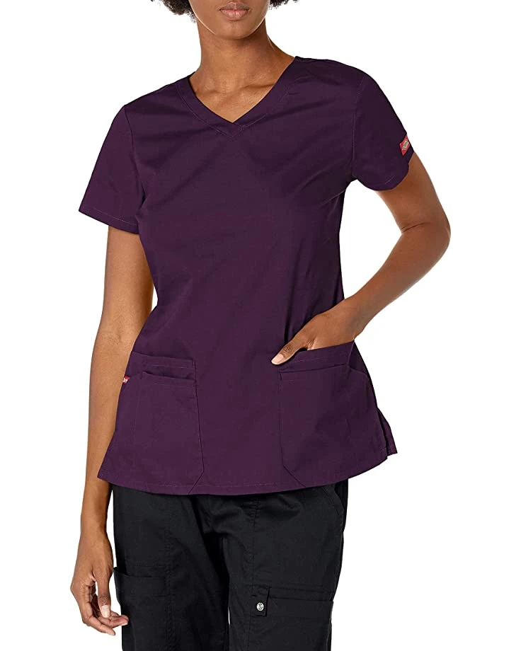 Dickies Women's EDS Signature V-Neck Top with Multiple Patch Pockets Jr | Shirts & Tops 4 Dickies Women's EDS Signature V-Neck Top with Multiple Patch Pockets Jr | Shirts & Tops - Image 4