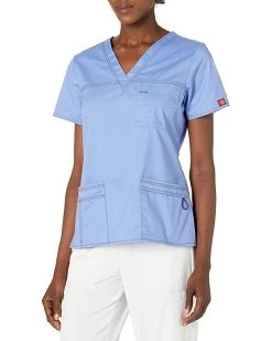Dickies Women's GenFlex Junior-fit V-Neck Scrub Shirt | Shirts & Tops