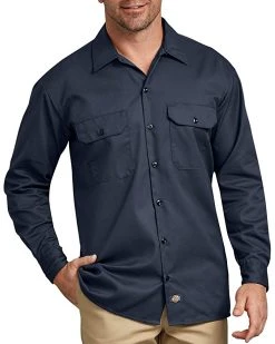 Dickies Men's Long Sleeve Work Shirt | Shirts & Tops -Johnston & Murphy Sales 71Uhab27CmL. AC SR736920