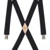 Dickies Men's 1 1/2 inch Solid Straight Clip Adjustable X Back Suspender | Suspenders & Braces