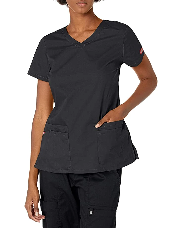 Dickies Women's EDS Signature V-Neck Top with Multiple Patch Pockets Jr | Shirts & Tops 1 Dickies Women's EDS Signature V-Neck Top with Multiple Patch Pockets Jr | Shirts & Tops