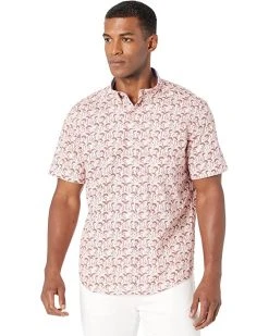 Johnston & Murphy Printed Cotton Short Sleeve Shirt | Shirts & Tops -Johnston & Murphy Sales 81Et77j2HyL. AC SR736920