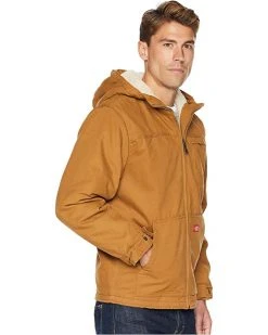 Dickies Sanded Duck Sherpa Lined Hooded Jacket | Coats & Outerwear -Johnston & Murphy Sales 81eikq9SSRL. AC SR736920