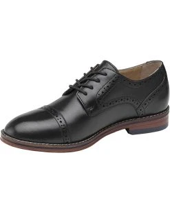 Johnston & Murphy Kids Conard Cap Toe (Little Kid/Big Kid) | Oxfords