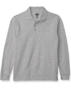 Dickies Boys' Long Sleeve Pique Polo | Shirts & Tops -Johnston & Murphy Sales 91495nxtmyL. AC SR736920