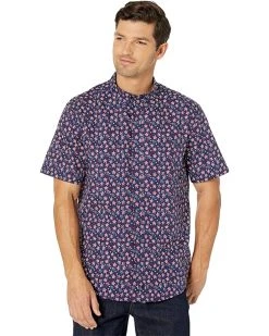Johnston & Murphy Printed Cotton Short Sleeve Shirt | Shirts & Tops -Johnston & Murphy Sales 91vu26yTdqL. AC SR736920