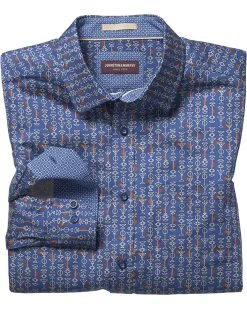 Johnston & Murphy Printed Cotton Shirt | Shirts & Tops -Johnston & Murphy Sales A16B5QRU5oL. AC SR736920